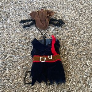 Disney Pirates of the Caribbean  Adventure dog Costume - Black and Brown small